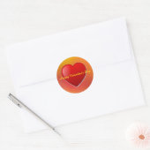Autocollant Heureuse Sainte-Valentin (Enveloppe)