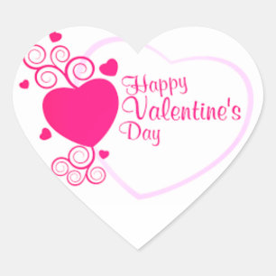 Autocollant Heureuse Sainte-Valentin