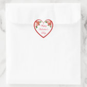 Autocollant Heureuse Sainte-Valentin personnalisé (Sac)