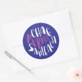 Autocollant heureux de pourpre de Chag Sameach (Enveloppe)