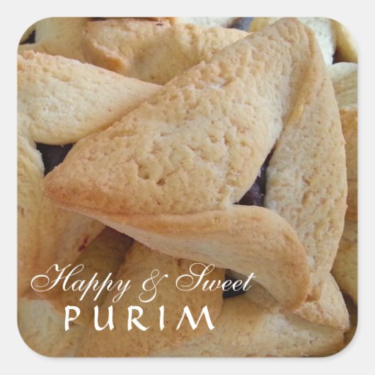 Autocollant heureux de Purim (Devant)