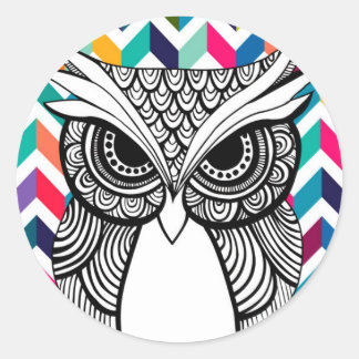 Autocollant hibou