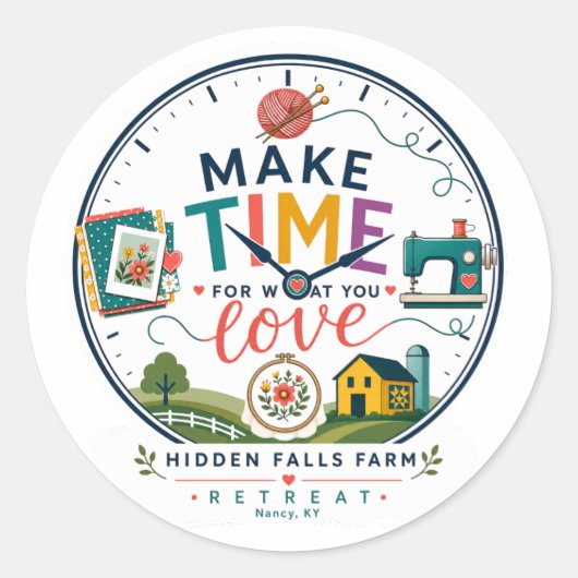 Autocollant Hidden Falls Farm (Devant)