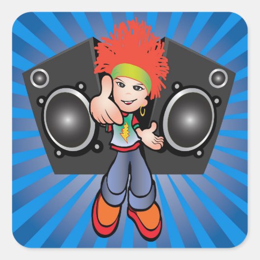 autocollant hip hop (Devant)