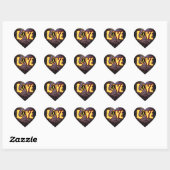 Autocollant Hippie Love (Feuille)