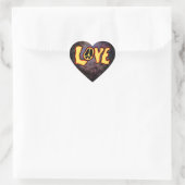 Autocollant Hippie Love (Sac)