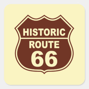 Autocollant historique Route 66