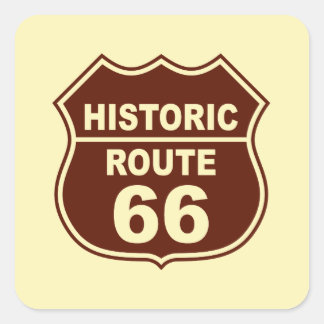 Autocollant historique Route 66