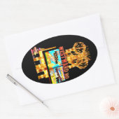 Autocollant Ho Las Vegas vers l'ouest (Enveloppe)