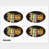 Autocollant Ho Las Vegas vers l'ouest (Feuille)