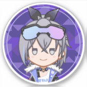 Autocollant Honkai Star Rail Chibi Silver Wolf (Devant)