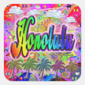 Autocollant Honolulu Vista Express (Devant)