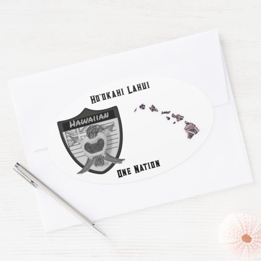 Autocollant Ho'okahi Lahui (Enveloppe)