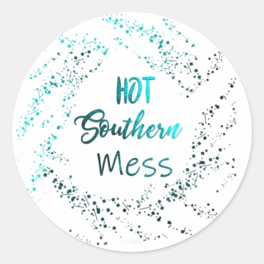 Autocollant Hot Southern Mess (Devant)