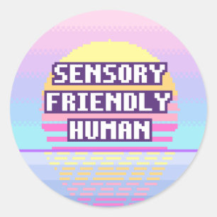 Autocollant Humain Neurodivergent Amical pour les