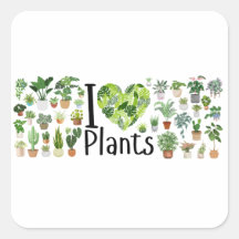 Autocollant I Heart Plants