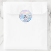 Autocollant iceberg manchot mignon (Sac)