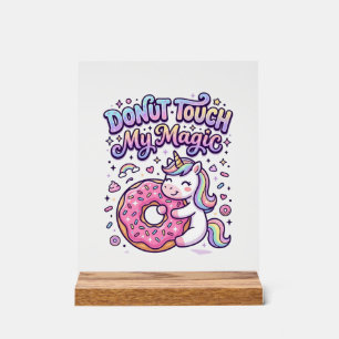 Autocollant idée cadeau magique Licorne Donut Touc