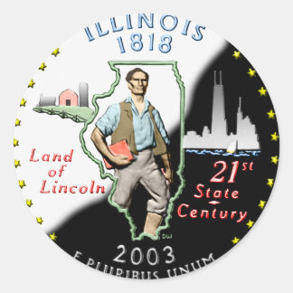Autocollant Illinois