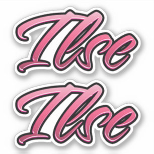 Autocollant Ilse rose pâle Stickerset