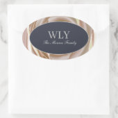 Autocollant ILY élégant Rose Crème (Sac)