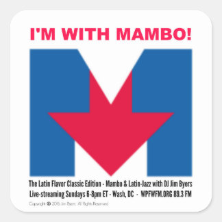 autocollant "I'm With Mambo"