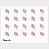 Autocollant Impression FLORAL FANTASY Gris Vibrant (Feuille)
