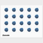 Autocollant Impression ROSES BLEUES Bleu vif (Feuille)