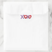 Autocollant imprimé XOXO, Saint-Valentin (Sac)
