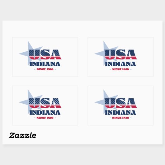 Autocollant Indiana My Home State (Feuille)