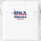 Autocollant Indiana My Home State (Sac)