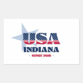 Autocollant Indiana My Home State (Devant)