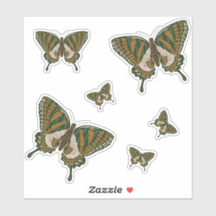 Autocollant indigène de découpe de machaon