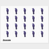 Autocollant Indigo Gradient Crow (Feuille)
