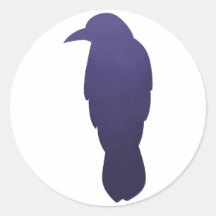 Autocollant Indigo Gradient Crow