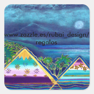 Autocollant individualisé "Paradise Island"