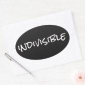 Autocollant indivisible (ovale) (Enveloppe)
