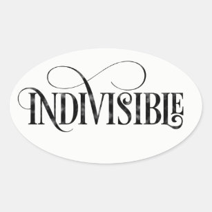 Autocollant indivisible (ovale)