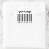 Autocollant "inestimable" de code barres (Sac)