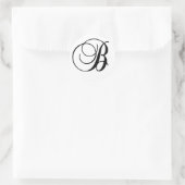 Autocollant initial B rond (Sac)