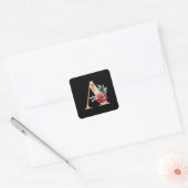 Autocollant initiale des vacances d'hiver lettre A (Enveloppe)