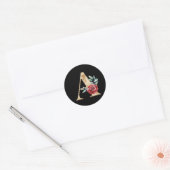 Autocollant initiales vacances d'hiver lettre A (Enveloppe)