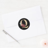 Autocollant initiales vacances d'hiver lettre Q (Enveloppe)