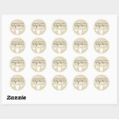 Autocollant Inséparable Baby shower (Feuille)