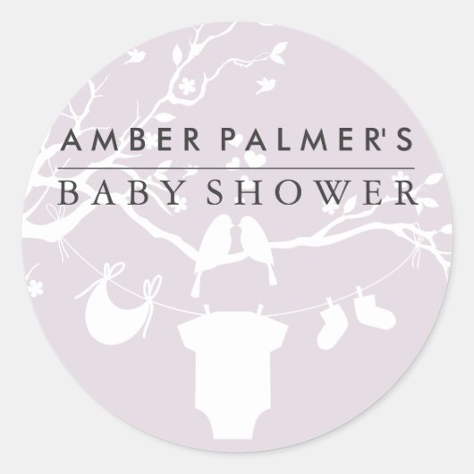 Autocollant Inséparable Baby shower (Devant)