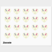 Autocollant Inséparable (blanc cassé) (Feuille)