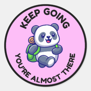 Autocollant Inspirant Panda Mignon