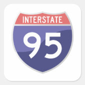 Autocollant Interstate 95 (I-95) (Devant)