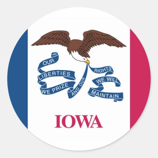 Autocollant Iowa (Devant)
