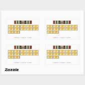 Autocollant Irak 12 mois avec l'étoile de campagne (Feuille)